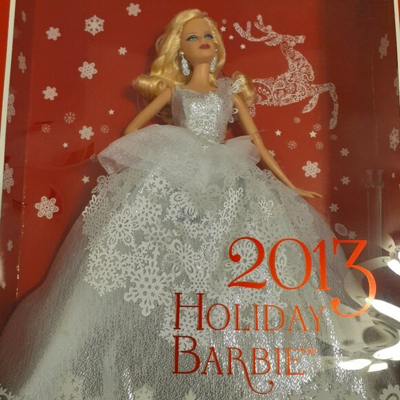 2013 BARBIE HOLIDAY EDITION 25 ANNIVERSARY NWT IN BOX NEW CONDITION - Picture 13 of 17